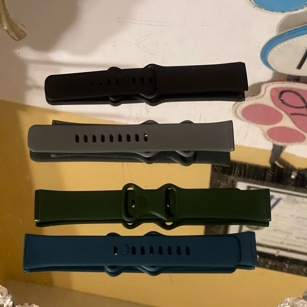 Stylish Men's Watch Bands Set - Black, Green, Blue, Gray set